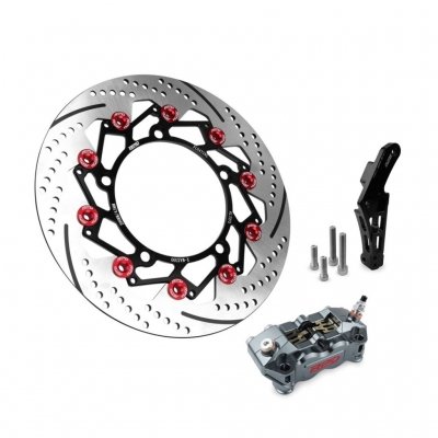 TDR Package Caliper Genesis Radial 4P Disc Rotor Tornado 298mm with Bracket for X-Max (B74)