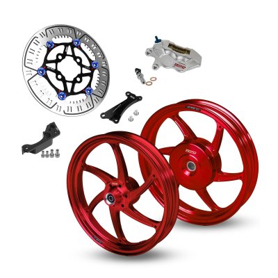 RPD Package Casting Wheel Skyblade & Front Disc Rotor RPD Matrix 260mm for Vario 160 (CBS)